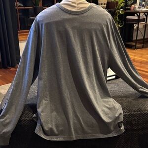 American Eagle Outfitters Charcoal Long Sleeve Men's Tee